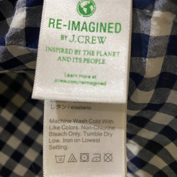 🌟 J. Crew Plaid Boy Fit Button-Down Shirt - Size 8 🌟 - Picture 5 of 6